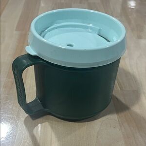 Stanley Forest Green and White Travel Mug Aladdin